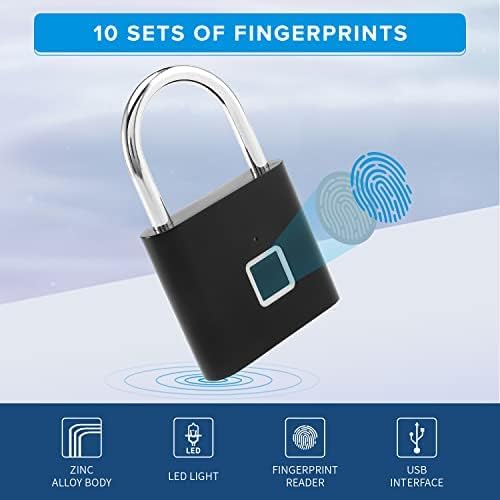 Fingerprint Padlock Chargeable