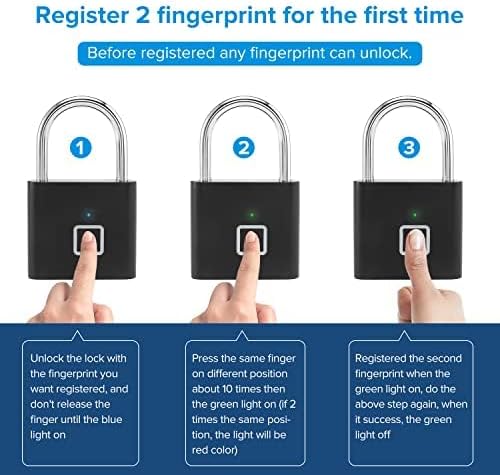 Fingerprint Padlock Chargeable