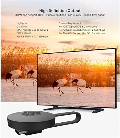 4K HD Wifi Chromecast Receiver