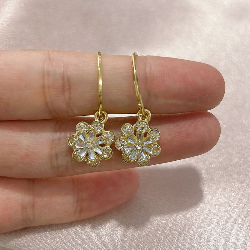 Flower Short Earrings Sweet Fashion