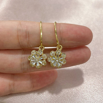 Flower Short Earrings Sweet Fashion